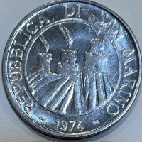 San Marino: 1974, 50 lire
