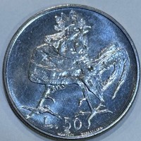 San Marino: 1974, 50 lire
