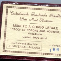 Cecoslovacchia, Repubblica Socialista (1960-1989): 50 korun 1971 "Orszagh" (KM#72), in confezione originale
