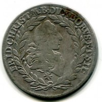 Germania, Brandenburg-Bayreuth,Friedrich Christian (1763-1769) 20 kreuzer 1765-CLR (KM#236) 

