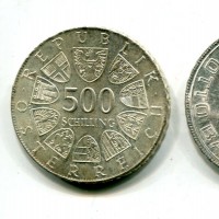 Austria, Repubblica: 500 scellini 1981 "Otto Bauer" (KM#2953)