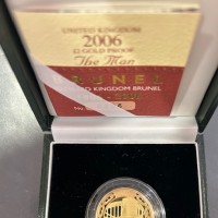 Gran Bretagna, Elisabetta II (1952-2022): 2 sterline 2006 "Isambard Brunel" (Spink#K20), tiratura effettiva di soli 1071 pezzi contro una prevista di 1500