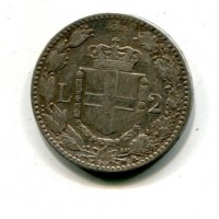 Umberto I (1878-1900): 2 lire 1898 (Gigante#33)