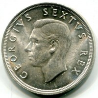 Sud Africa, Giorgio VI (1936-1952): 5 scellini 1948 (KM#40.1)
