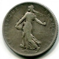 Francia, Terza Repubblica (1871-1940): 1 franco 1908 (Gadoury#467)
