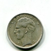 Belgio, Leopoldo III (1934-1950): 20 franchi 1935 (KM#105)