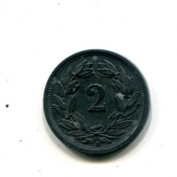 Svizzera, Confederazione: 2 rappen 1943
