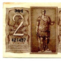 Regno, Vittorio Emanuele III: 2 lire 14/11/1939 (Gigante,BS#8A), macchia
