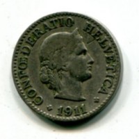 Svizzera, Confederazione: 10 centesimi 1911
