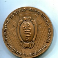 Saronno 1988: medaglia Circolo Numismatico Saronnese "Palazzo Visconti", diametro 50mm