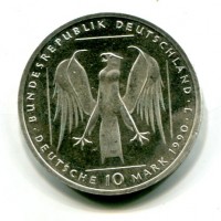 Germania, Rep. Federale (dal 1949): 10 marchi 1990 "Ordine Teutonico" (KM#176)
