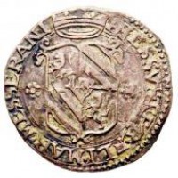 Messerano, Besso Ferrero Fieschi (1559-1584): Bianco 1574 (MIR#739/9; CNI#41/44; Biaggi#1626), grammi 4,48. Ex asta Gadoury del 2020, lotto 1045