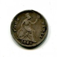 Gran Bretagna, Vittoria (1837-1901): 4 pence 1846 (Spink#3913)