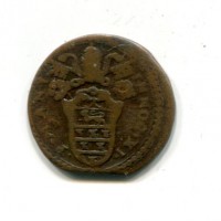 Roma, Innocenzo XI (1676-1689): quattrino (Muntoni#269)
