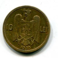 Romania, Carol II (1930-1940): 10 lei 1930-H (KM#49)