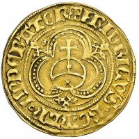 Germania, Nordlingen, regnando Friedrich III Von Hasburg (1451-1493), reggente Philipp von Weinsberg (1469-1503): fiorino del 1469-1487 (Friedberg#1794), grammi 3.26