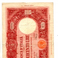 Repubblica Sociale Italiana: 500 lire 17/08/1944 "Grande C" (GiganteBI#34c), strappetti
