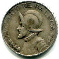 Panama: 1/4 balboa 1947 (KM#11.1)
