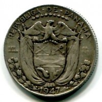 Panama: 1/4 balboa 1947 (KM#11.1)
