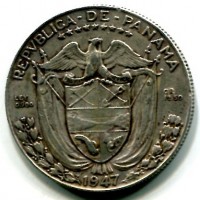 Panama: 1/2 balboa 1947 (KM#12)

