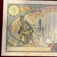 Francia: 5 franchi 05/05/1967 "L. Pasteur" (Pick#146b), fori di graffetta