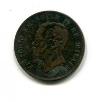 Vittorio Emanuele II (1861-1878): 5 cent. 1861-Mi (Gigante#102)