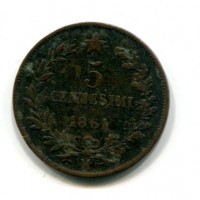 Vittorio Emanuele II (1861-1878): 5 cent. 1861-Mi (Gigante#102)