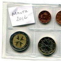 Malta 2012: serie euro, confezionata da privati