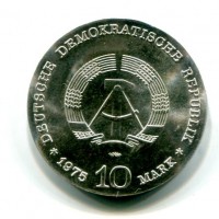 Germania, Rep. Democratica (1949-1990): 10 marchi 1975 "Albert Schweitzer" (KM#56)