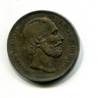 Olanda, Guglielmo II (1840-1849): 2 1/2 gulden 1870 (KM#82)
