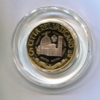 Vaticano 2018: 5 euro "600° Anniversario della Cupola di Santa Maria del Fiore", in confezione originale