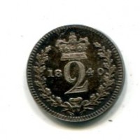 Gran Bretagna, Vittoria (1837-1901): 2 pence 1840 (Spink#3919)