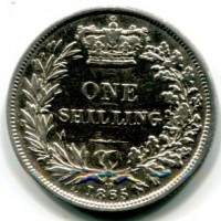 Gran Bretagna, Vittoria (1837-1901): 1 scellino 1865 (Spink#3905)
