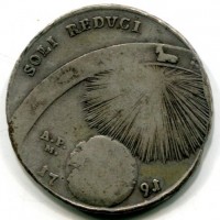 Napoli, Ferdinando IV (1759-1816): piastra 1791 "Soli Redvci" (Gigante#59a)

