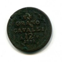 Napoli, Ferdinando IV (1759-1816): grano 1792 (Gigante#141)