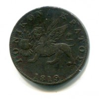 Grecia, Isole Ioniche, Amministrazione Britannica (1809-1863): 2 lepta 1819 (KM#31)
