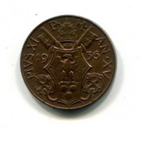 Vaticano, Pio XI (1929-1938): 5 centesimi 1936-XV (Gigante#82)