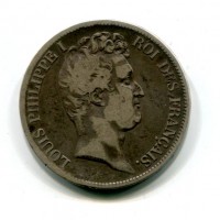 Francia, Luigi Filippo (1830-1848): 5 franchi 1831-W (Gadoury#676)