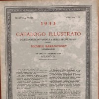Baranowsky Michele: listino di vendita 1933, seconda parte. Milano