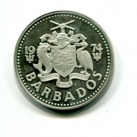 Barbados: 10 dollari 1974 (KM#17a)
