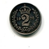 Gran Bretagna, Edoardo VII (1901-1910): 2 pence 1905 (Spink#3988)