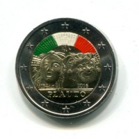 Italia 2016: 2 euro commemorativo "Tito Maccio Plauto", colorato