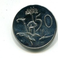 Sud Africa: 50 cent. 1966 (KM#70,1)