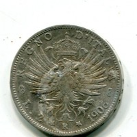 Vittorio Emanuele III (1900-1943): 2 lire 1906 "Aquila Sabauda" (Gigante#94)