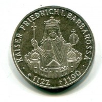 Germania, Rep. Federale (dal 1949): 10 marchi 1990 "F. Barbarossa" (KM#174)
