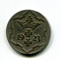 Danzica, Città Libera (1919-1939): 10 pfenning 1923 (KM#143)
