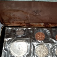 Trinidad & Tobago: serie zecca 1970 (KM#PS2), in confezione originale purtroppo rovinata dall'umidità