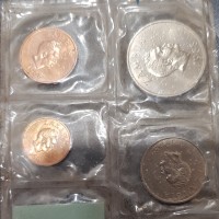 Zambia: serie zecca 1968 nel blister ufficiale (KM#MS1), la plastica è di bassa qualità e si è opacizzata