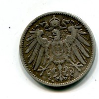 Germania, Guglielmo II (1888-1918): 1 marco 1892-G (KM#14)
