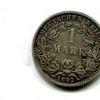 Germania, Guglielmo II (1888-1918): 1 marco 1892-G (KM#14)
